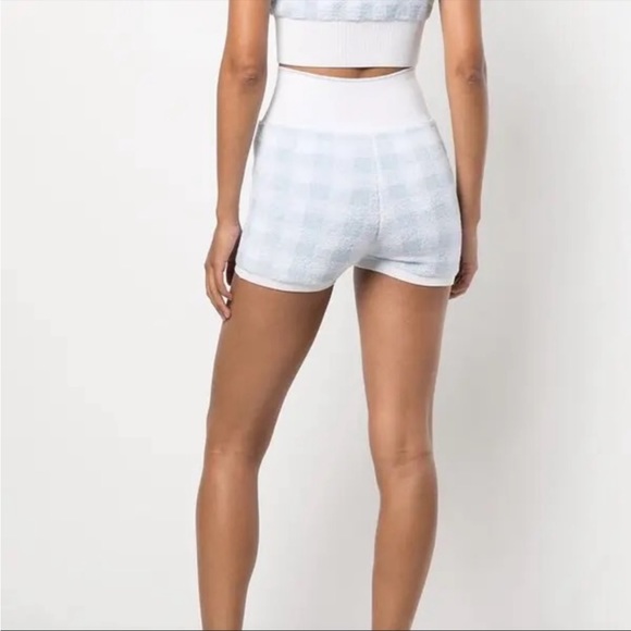 EUC ALEXANDER WANG Gingham Check-Pattern Shorts XS - Picture 5 of 12